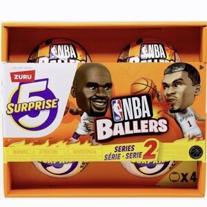NBA Ballers 5 Surprise: Series 2, Players Collectibles Figures X4 Balls Set Box